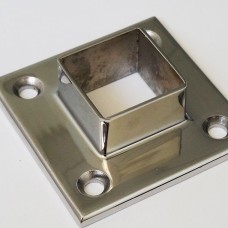 Фланец нержавеющий приварной встык с впадиной квадратный Ду 10 Ру 6 12Х18Н10Т 10х14х15х10 мм ГОСТ 12821-80